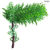 Голямо извито вечно зелено изкуствено дърво за декор 2м – PL321